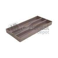 PLASDENT BEIGE Cabinet Tray Organizer Organizer #18  8x4x1  Steam and Chemical Autoclavable to 270 F. #300CR18-7