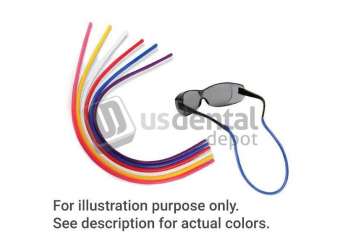 PLASDENT Safety glasses neck strap, 1/pk, red. 18in  long, silicone material, autoclavable up to 275°F. #205GC-5N