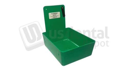 PLASDENT Lab Grass Green 18cm L x 14cm X  6cm H -  #207MLP-4X  Single Plastic Lab Pan w/Clip Non-Hanging