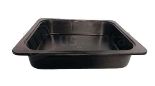 PLASDENT Operation Tub BLACK 9-3/8in  x 11-1/2in  x 2-5/8in  with 3/4in  Lip. Autoclavable to 250 F. #500TB-11