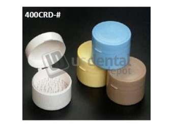 PLASDENT YELLOW Round Cotton Roll Holder. Plastic with hinged lid 1/Pk. #400CRD-3