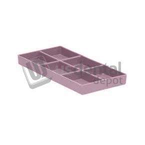 PLASDENT MAUVE Cabinet Tray Organizer Organizer #20  8x4x1  Steam and Chemical Autoclavable to 270 F. #300CR20-10