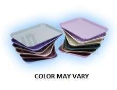 PLASDENT Flat Tray, Size D-Mauve, Plastic 12-3/8in  x 7-34in  x 3/4in . #300DF-10