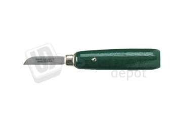 BUFFALO - Plaster Knife #7 (1.5in  straight blade) knife with GREEN enameled handle - #55590