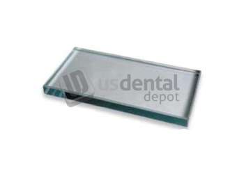 BUFFALO  2-1/2in  x 3in  x 1/4in  #3 polished glass mixing slab, single - #78520