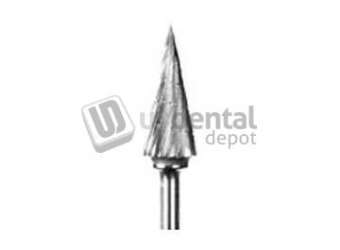 BUFFALO Abbott-Robinson 82T Cone Dual Cut Tungsten Carbide HP Bur, Regular Cut, single - #18010