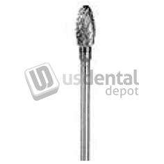 BUFFALO Abbott-Robinson 52R Small Egg/Oval Diamond Cut Tungsten Carbide HP Bur, Coarse - #18031CDM