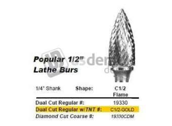 BUFFALO Abbott-Robinson C-1/2 Diamond Cut, Tungsten Carbide Lathe Bur. Single Bur - #19330CDM