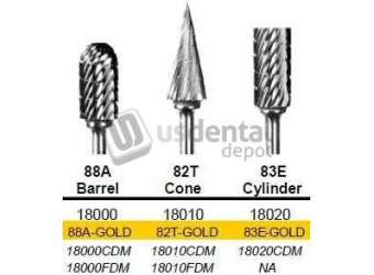 BUFFALO Abbott-Robinson 83E Cylinder Diamond Cut Tungsten Carbide HP Bur, Coarse Cut - #18020CDM