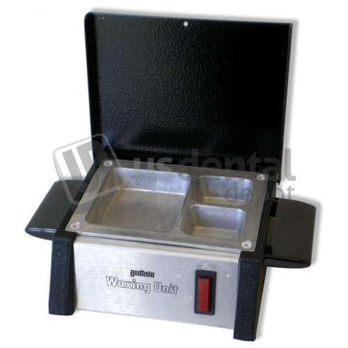 BUFFALO - Waxing Unit, Aluminum Tray is 2.5in  x 1.4 x 0.75in x 3 compartments - 110v - #86000