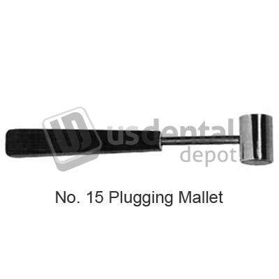 BUFFALO Plugging mallet, No. 15 mallet with leather and fiber facings on - #60230