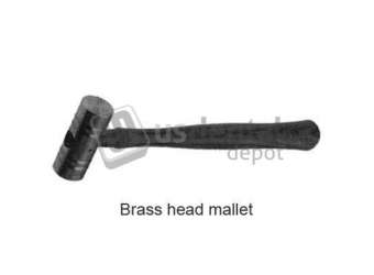 BUFFALO 3 oz. Brass Head mallet, features a brass head and Taper  wood - #26-491