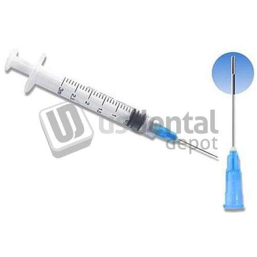 MARK3 Endo Irrigation Kit 23ga. 3cc, BLUE. Contains 100 X 3 cc luer-lock endo - #1700