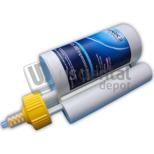 MARK3 VPS 380 Impression Material - Monophase, 2 - 380ml Cartridges. Regular - #3026