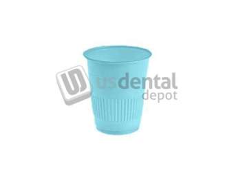 MARK3 Disposable 5oz Plastic Drinking Cups - BLUE - 1000/Cs. Made with Polypropylene - #1320BL