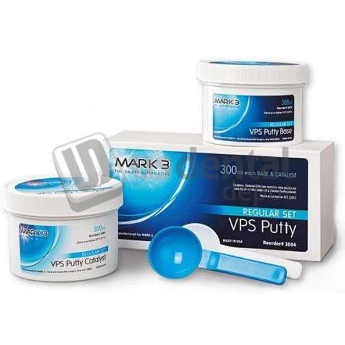 MARK3 VPS Putty Fast Set, 300 ml Base & Catalyst, 1:00 Work time, 3:00 Set - #3005