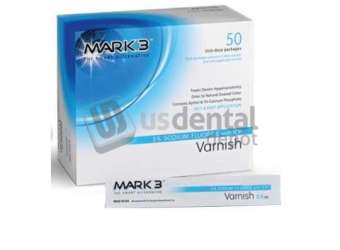 MARK3 5% Sodium Fluoride Varnish with TCP - Bubble Gum, 50 Unidose packages - #7100