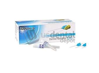MARK3 30ga Short Needles, BLUE Plastic Hub, 100pk  With bevel mark - #100-16306