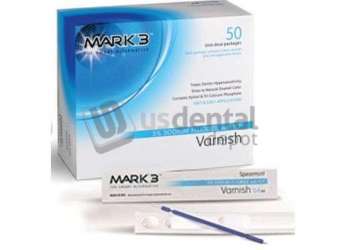 MARK3 5% Sodium Fluoride Varnish with TCP - Caramel, 50 Unidose packages, 40ml each - #7102