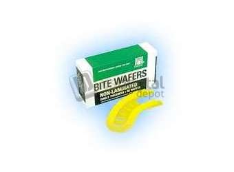 COLTENE Hygenic Bite Wafers - U-shaped Lemon YELLOW Soft, Non-Laminated, Box of 50 - # H00839