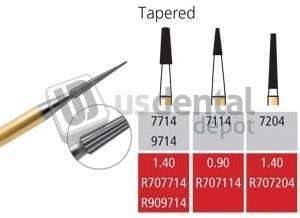 COLTENE Alpen FG #7114 Taper  Trimming and Finishing Carbide Bur, Package of 5 - #R707114