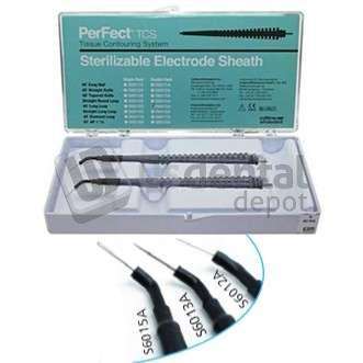 COLTENE PerFect TCS 45 degree Long Loop Sterilizable Electrodes Sheaths, Package of 2 - # S6015A