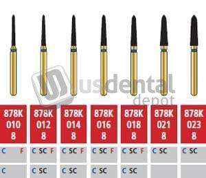 COLTENE Alpen FG #878K.016 SC Super Coarse  , Curettage Diamond Bur. Package of 5 Burs - # R878KSC016FG