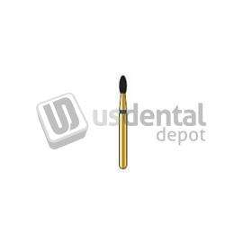 COLTENE Alpen FG #379.016 Fine  Grit , Football Shaped Diamond Bur. Package of 5 Burs - # R379F016FG