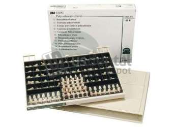 3M ESPE - 3M ESPE Complete Set of 180 Polycarbonate Crowns (2 of each size) and Mold - KIT  #C-180