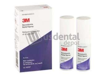3M ESPE - 3M ESPE Xerostomia Relief Oral Spray 2 x 10ml Spray Vials. Professional-grade - #12137