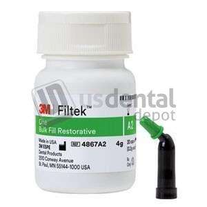 3M ESPE - Filtek One Bulk Fill Posterior Restorative, Capsules Refill - A2, 20 x 0.2 gm - #4867A2