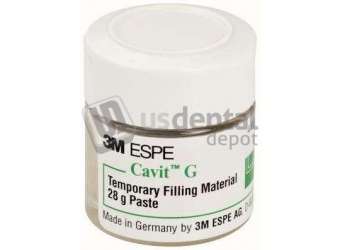 3M ESPE - Cavit-G Single Jar, GRAY (Soft) Temporary Filling Material, Self-Cure, 28 Gm - #44313