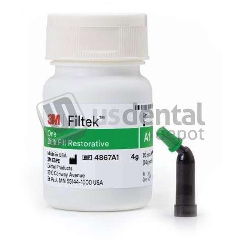 3M ESPE - Filtek One Bulk Fill Posterior Restorative, Capsules Refill - A1, 20 x 0.2 gm - #4867A1