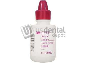 3M ESPE - RelyX Luting Liquid Only - Hybrid Glass Ionomer Cement, Fast Set - 9 mL Liquid - #3505L