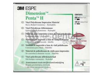 3M ESPE - Dimension Penta H Heavy Body vinyl polysiloxane, 2 x 300 ml polybags of base, 2 - #36714