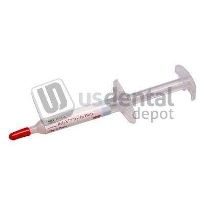 3M ESPE - RelyX Veneer Cement try-in paste refill syringe, translucent. Single 2gram - #7614TRT