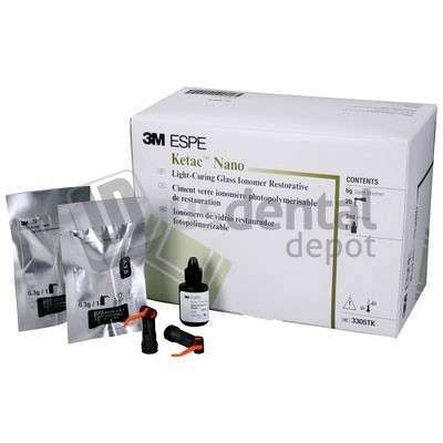 3M ESPE - Ketac Nano Trial Kit, Quick Mix Capsules. Light-Curing Glass Ionomer - #3305TK