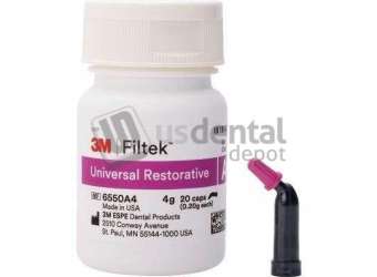 3M ESPE - Filtek A4 Capsules 0.2 g, 20pk . Universal Composite Restorative, Light Cure - #6550A4