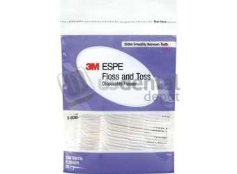 3M ESPE -  Dental Floss N Toss Disposable  Dental Flossers 48 x 30/pk. Disposable  Dental Flossers in resealable - #12130