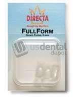 DIRECTA - FullForm Directa Strip Off Crowns P-1, Transparent Laminated Plastic, Package - # 6096-12