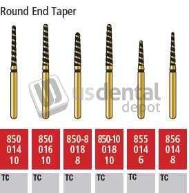 COLTENE Alpen Turbo Cut FG #856.014 Supercoarse  Grit , Round End Taper Turbo Cut Diamond - # R856TC014FGdiamond bur