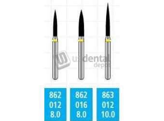 COLTENE Alpen x1 FG #863.012 Extra Fine  Grit , Flame Shaped Finishing, Single Use - # X863EF012