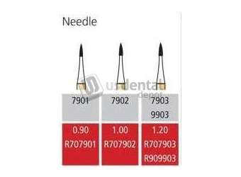 COLTENE Alpen FG #7902 12 blade Needle T&F bur, pack of 5 burs - # R707902