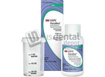 3M ESPE - PerioMed Fluoride Rinse - Mint, 24 x 2.75oz Bottles. 0.63% Stannous Fluoride - #12105SM