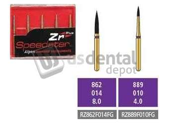 COLTENE Alpen Speedster ZR Plus FG #862.014 Fine  Grit , Flame Shaped Diamond Specialty - # RZ862F014FGdiamond bur