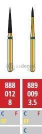 COLTENE Alpen FG #889.009 Fine  Grit , Flame Shaped Diamond Bur. Package of 5 Burs - # R889F009FG