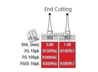 COLTENE Alpen FG #956 End Cutting Carbide Bur, Package of 10 - #R100956