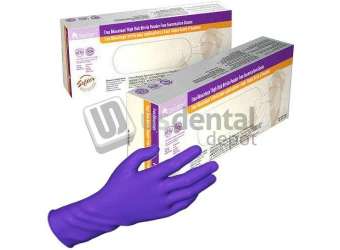 DYNAREX - True Advantage High Risk Nitrile Exam Gloves - Large, Purple 50/Box, 10 - # 6514