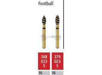 COLTENE Alpen Turbo Cut FG #379.023 Supercoarse  Grit , Football Shaped Turbo Cut Diamond - # R379TC023FGdiamond bur