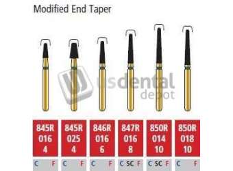 COLTENE Alpen FG #847.016 Fine  Grit , Modified End Taper Diamond Bur. Package of 5 Burs - # R847RF016FG